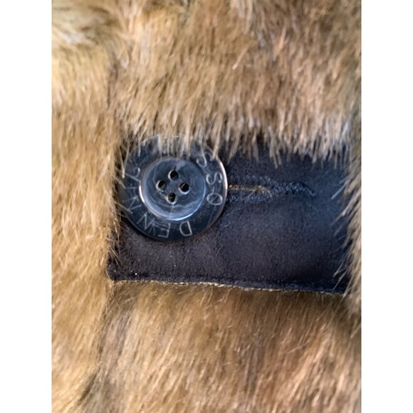 VTG 90s Rare Dennis Basso Reversible Faux Fur Suede Parka Coat Hood RR10730 Mid - Picture 10 of 15